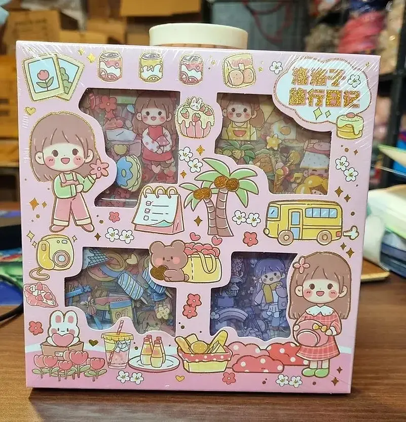 Posh store 15 inch Girl Theme Stickers 100 Sheet Stickers AA (Girl Theme Stickers for Kids) Non-Reusable Sticker  (Pack of 1)