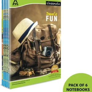 Classmate Notebook A4 Notebook Single Line 172 Pages  (Multicolor, Pack of 6)
