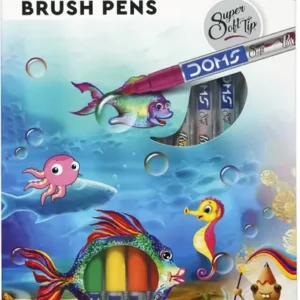 DOMS Brush Pens 26 Set Brush Tip Nib Sketch Pens  (Set of 26, Multicolor)