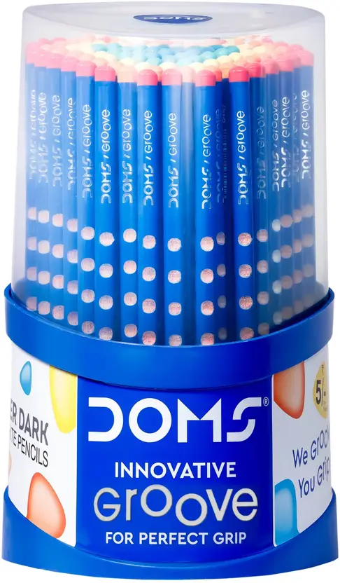 DOMS Groove Stand Pencil  (Blue)