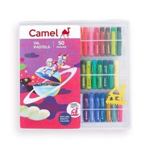 Camel Oil Pastel with Reusable Plastic Box – 50 Shades