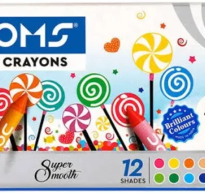 DOMS 10 Shades Plastic Crayons